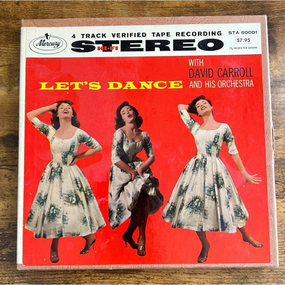 Let's Dance David Carroll & His Orchestra Reel Tape 4 Trk 7‎ 1/2 IPS STA 60001